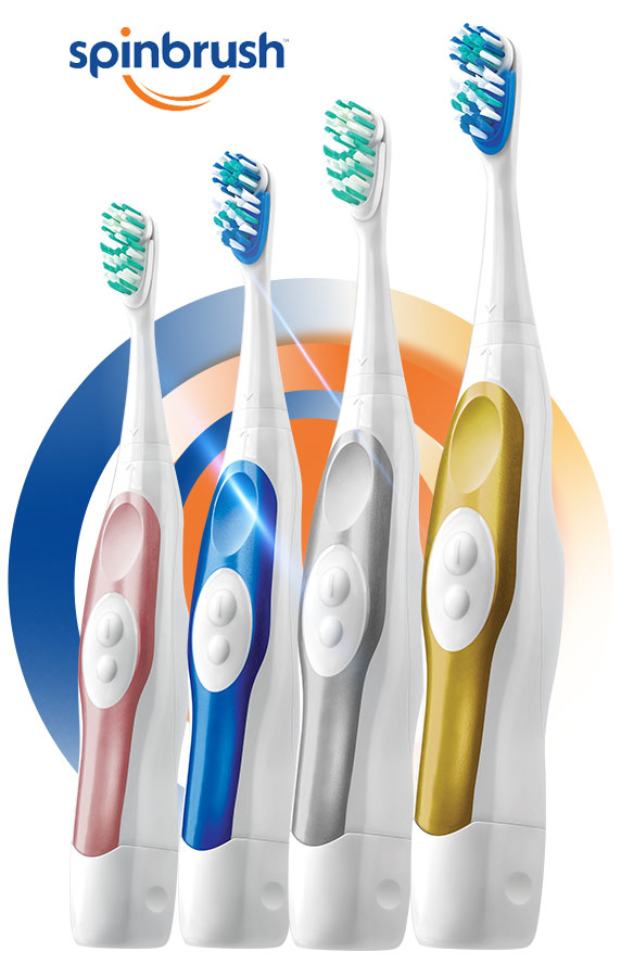 SpinBrush Pro Series toothbrushes